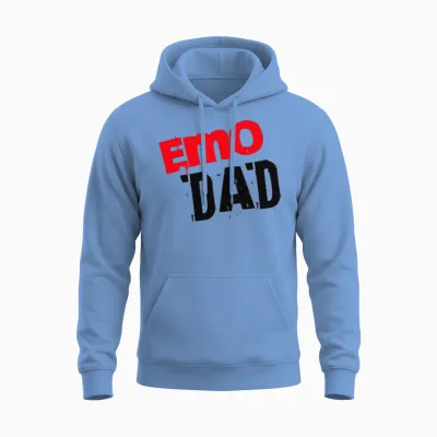 Emo Dad Band Shirt for Father Unisex Hoodie - Carolina Blue