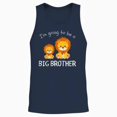Kids Big Brother 2025 Promoted to Big Brother 2025 T-Shirt, Black Unisex Tank Top - Navy