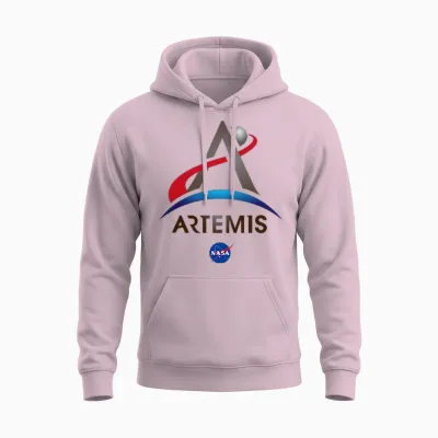 Nasa Artemis Mission Logo Unisex Hoodie - Light Pink