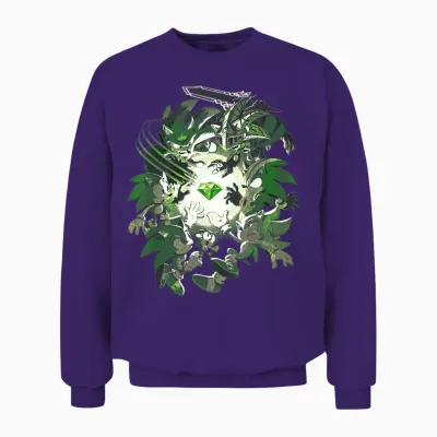 Sonic the Hedgehog Sonic Through the Ages Unisex Sweatshirt - Purple