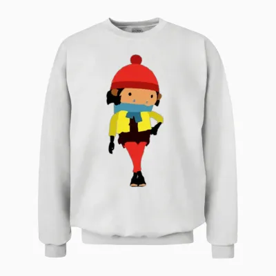 Sneaky Sasquatch Head Unisex Sweatshirt - White