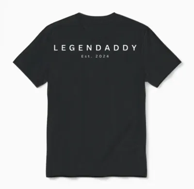 Legendaddy 2024 Papa Vater Geschenk Unisex T-Shirt - Black
