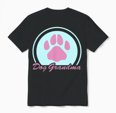 Dog Grandma Dogs Owner Unisex T-Shirt - Black