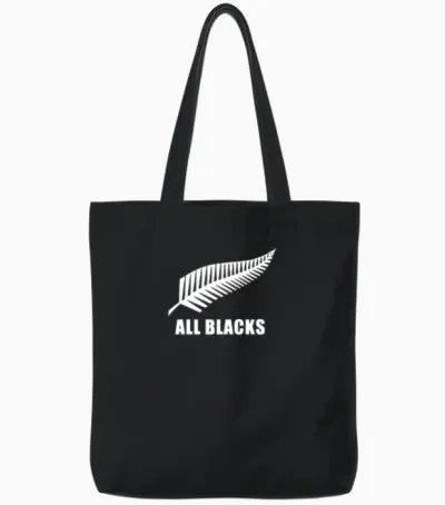 All Blacks New Zealand Cricket Tote Bags - Black
