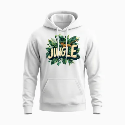 Jungle Adventure Costume for All Ages T-Shirt, Black Unisex Hoodie - White