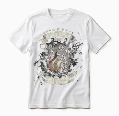 Gitarre Zum 60. Geburtstag, Vintage-Stil, Seit 1966, 60 Jahre Alt Unisex T-Shirt - White