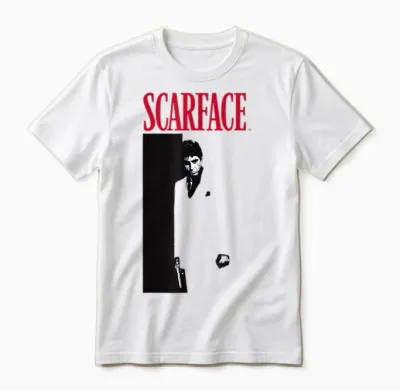 Original Scarface T-Shirt Movie Poster, White, S Unisex T-Shirt - White