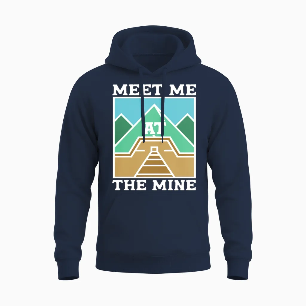 Coal Mining Coal Miner Unisex Hoodie in Navy