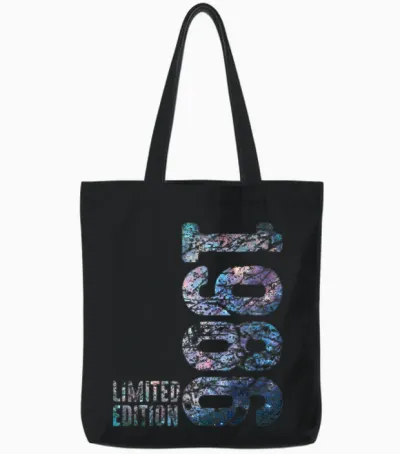 40th Birthday Man Woman 40 Years 1986 Funny Gift Tote Bags - Black