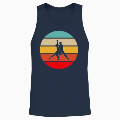 Dance Retro Unisex Tank Top - Navy