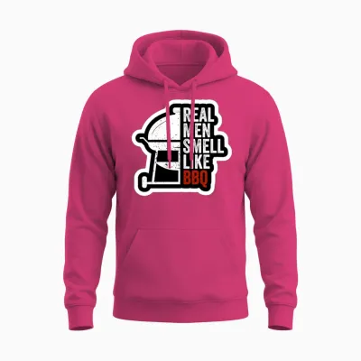 Real Men Smell Like Bbq Unisex Hoodie - Heliconia