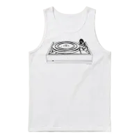 Dual 1219 Turntable Vintage - Black Unisex Tank Top - White – 1