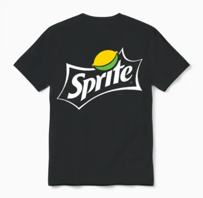 Coca Cola Sprite Logo Unisex T-Shirt - Black