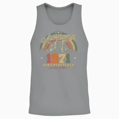 1971 Retro Anniversary Unisex Tank Top - Sport Grey