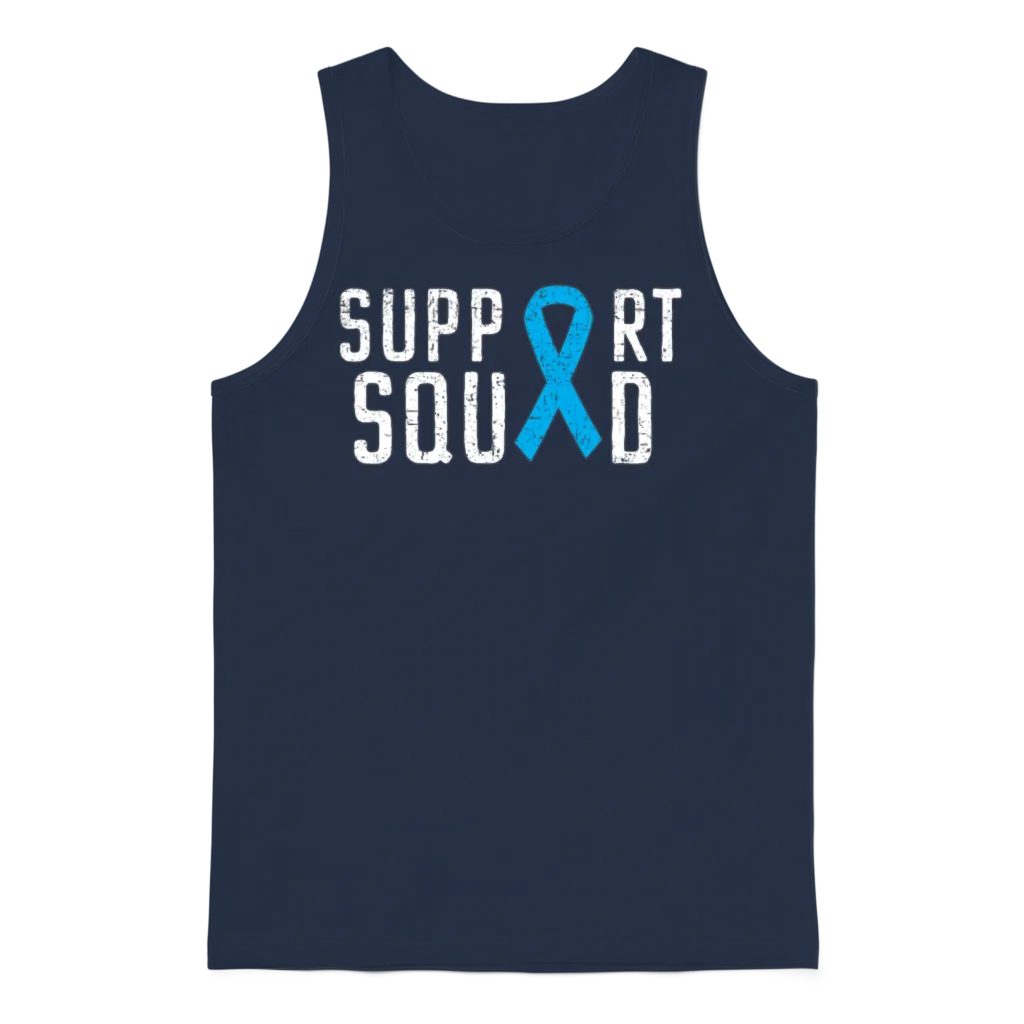 Prostate Cancer Support Squad Prostate Cancer Unisex Tank Top - Navy