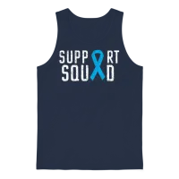 Prostate Cancer Support Squad Prostate Cancer Unisex Tank Top - Navy – 1