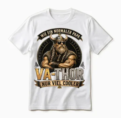 Papa Geschenk Papa Tshirt Vatertag Shirt Herren Lustig Papa Unisex T-Shirt - White