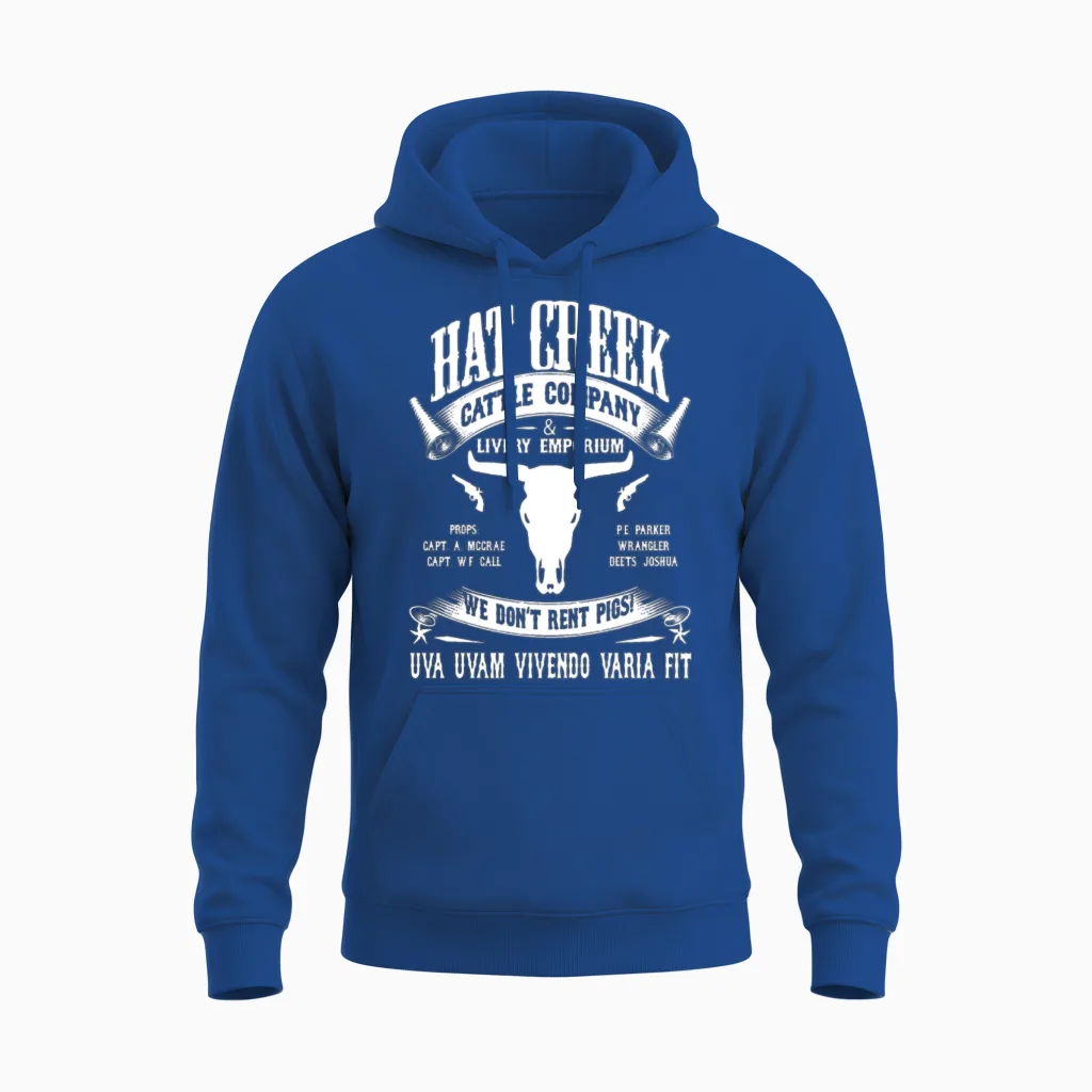 Hat Creek Cattle Company Unisex Hoodie in Royal