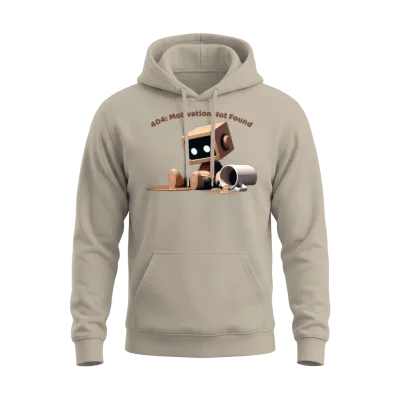 404: Motivation Not Found Unisex Hoodie - Sand