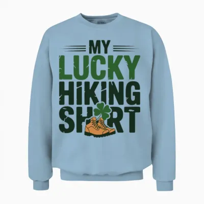 My Lucky Hiking Unisex Sweatshirt - Light Blue