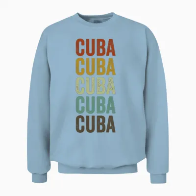 Croatia Retro Vintage Unisex Sweatshirt - Light Blue