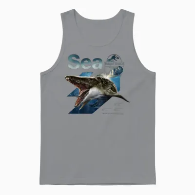 Jurassic World Rebirth Mosasaurus Sea Dinosaur T-Shirt, Black, S Unisex Tank Top - Sport Grey