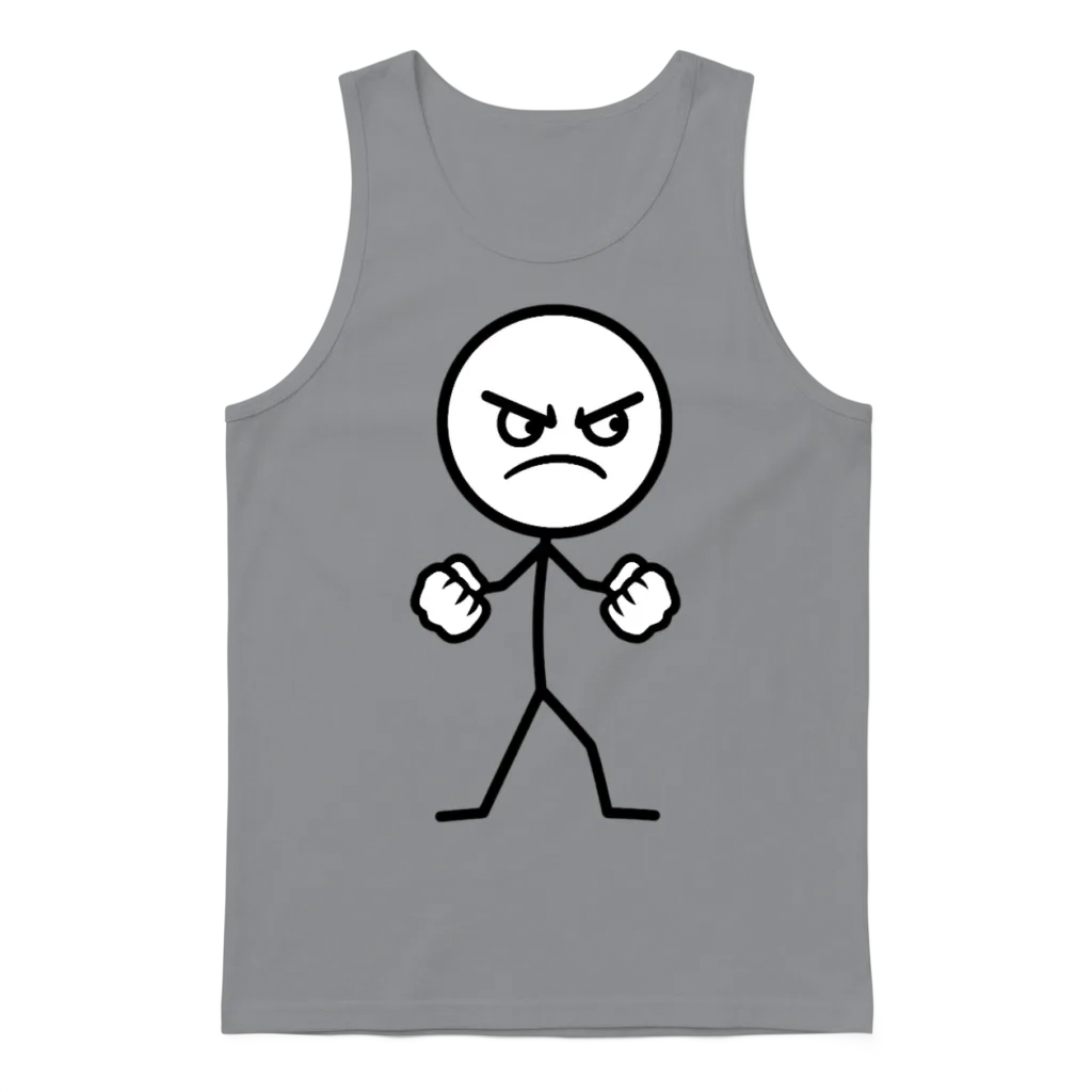 Mad Stickman Unisex Tank Top - Sport Grey