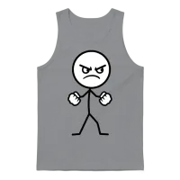 Mad Stickman Unisex Tank Top - Sport Grey – 1