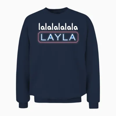 Lalalalalala Layla Jünger Geiler Malle Jga Party Layla Malle Unisex Sweatshirt - Navy
