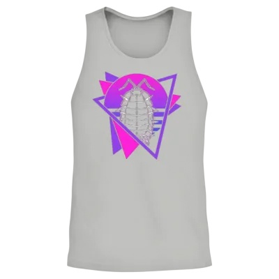 Isopods Retro Vaporwave Isopod Unisex Tank Top - Ash
