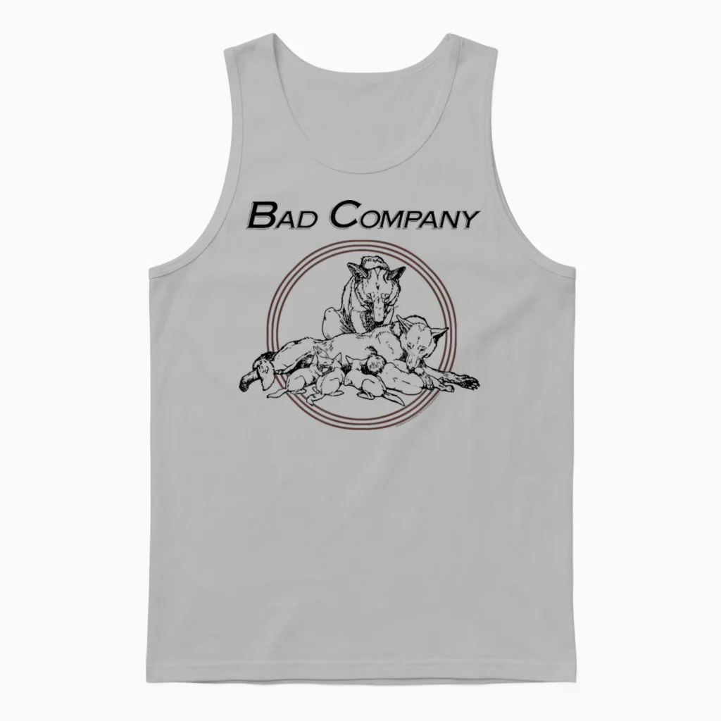 Bad Company Running Mit Den Pack Wolves Unisex Tank Top in Ash