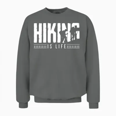 Hiking Unisex Sweatshirt - Graphite Heather
