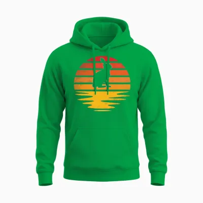 Rabbit Retro Unisex Hoodie - Irish Green