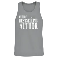 Future Bestselling Author Unisex Tank Top - Sport Grey – 2
