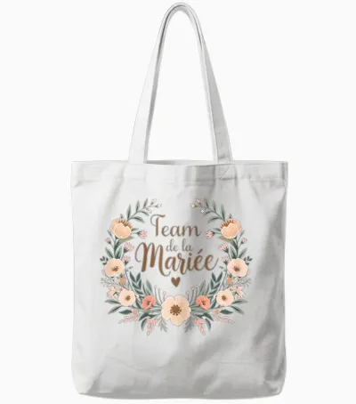 Women's Evjf Custom Team Bride Team Bride Witness Wedding T-Shirt, White, Female X-Small Tote Bags - White