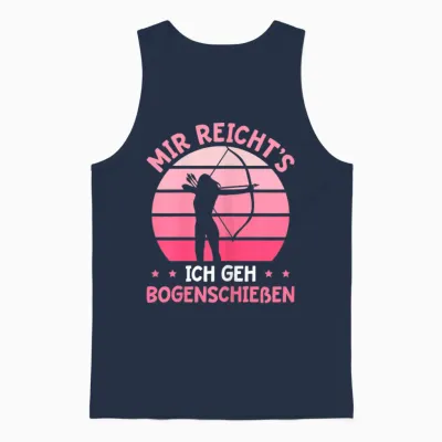 Damen Bogenschießen Schützenverein Bogensport Schützin Unisex Tank Top - Navy