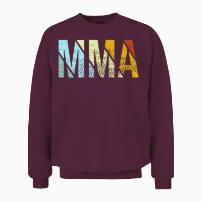 Mma Retro Unisex Sweatshirt - Maroon