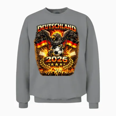 Deutschland Shirt Für Fußball Wm Em Fan Trikot Deutschland Unisex Sweatshirt - Sport Grey