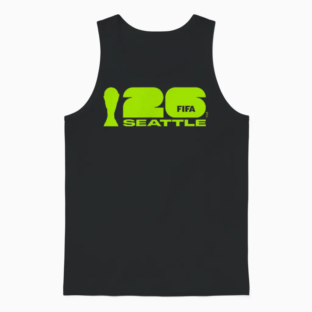 Poster Coupe Du Monde De La Fifa 26 Seattle Unisex Tank Top in Black