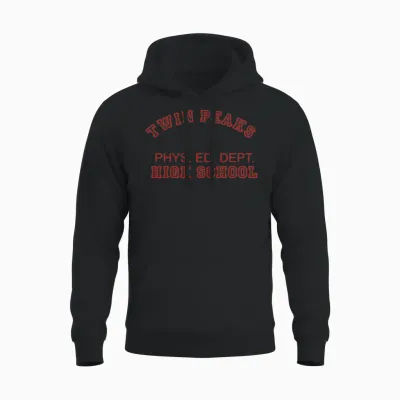 Twin Peaks High School Phys. Ed. Dept. Unisex Hoodie - Black