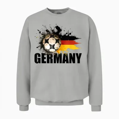 Deutschland Trikot 2026 Deutschland Flagge Germany T-Shirt, White Unisex Sweatshirt - Ash