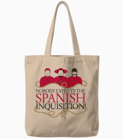 Monty Python Offizielle the Spanish Inquisition Tote Bags - Natural