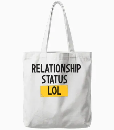 Funny Lol Status Tote Bags - White