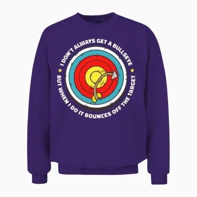 Archery Funny Unisex Sweatshirt - Purple