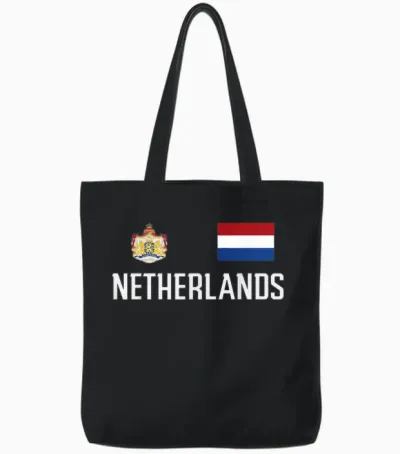 Netherlands Nederland Holland Dutch Men Women Tote Bags - Black