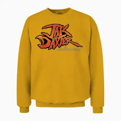 Playstation Jak and Daxter the Precursor Legacy Classic Logo Unisex Sweatshirt - Gold