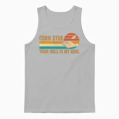Funny Cornhole Retro Unisex Tank Top - Ash