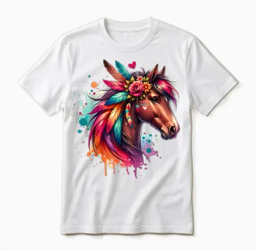 Horse Girls Women Rider Riding Lovers Horses T-Shirt, Black, S Unisex T-Shirt - White