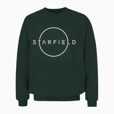 Ripple Junction X Starfield Planet Classic Logo Video Game T-Shirt, Black, S Unisex Sweatshirt - Forest