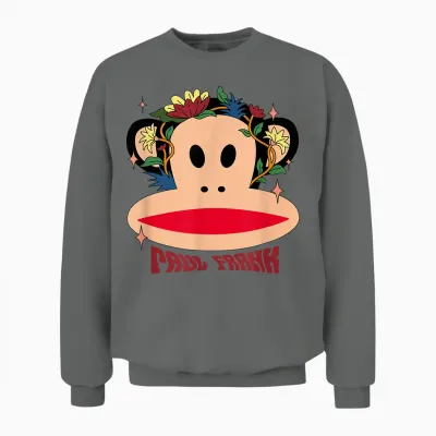 Paul Frank Julius Mit Wildblumen Unisex Sweatshirt - Graphite Heather